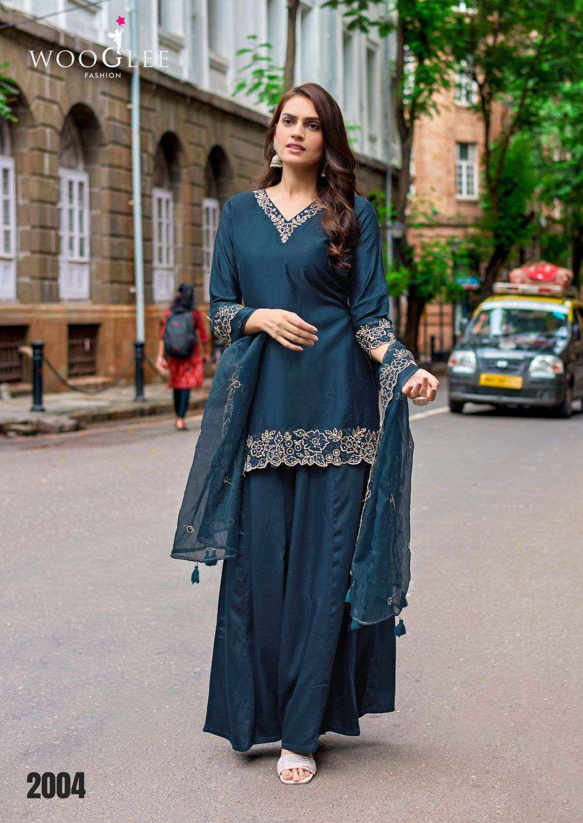 Shabnam By WOOGLEE 2001 To 2004 Series Beautiful Festive Suits Colorful Stylish Fancy Ethnic Wear Silk Embroidery Dresses At Wholesale Price